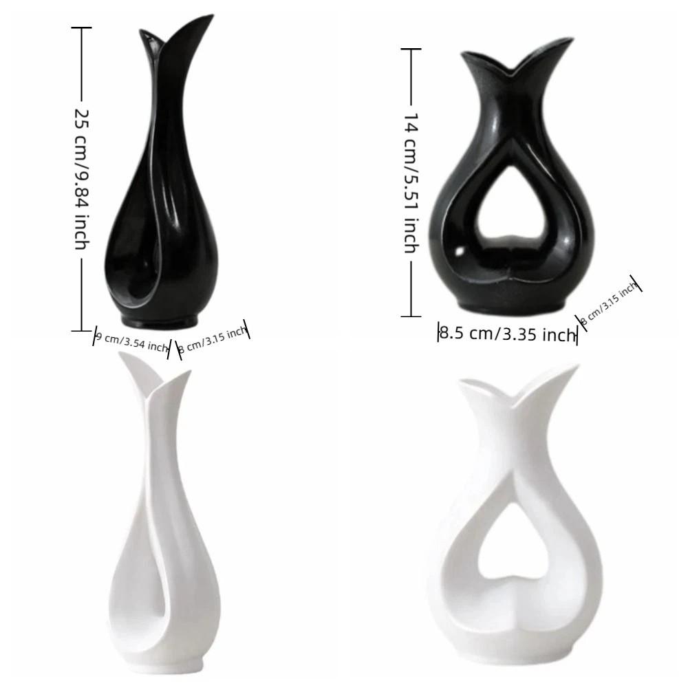 Handmade Decorative Vase Irregular Shape Table Vase Simple Flower Arrangement Ornament Office
