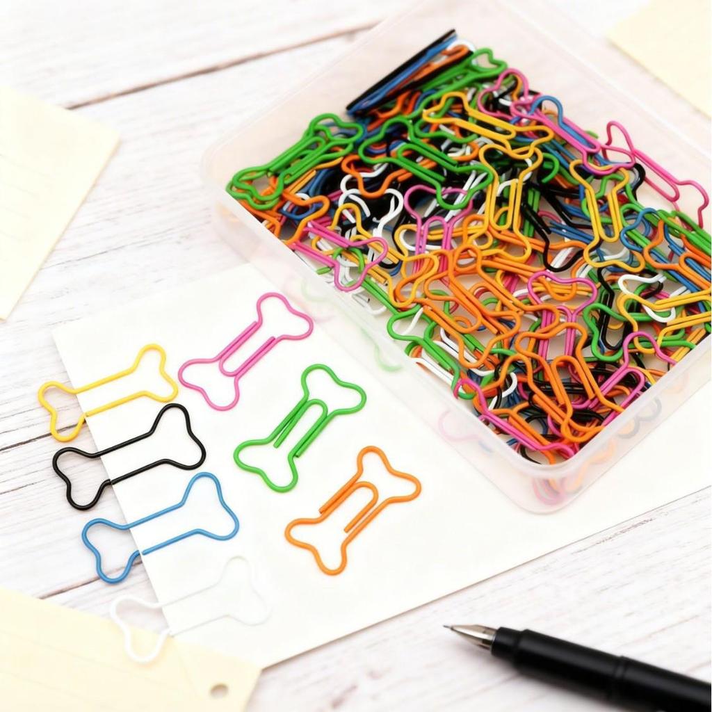 Colorful Animal-Shaped Paper Clips - Cute, Plastic-Coated Bookmarks for Students