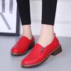 Ladies Shoes 2024 New Loafers Women's High Heels Fashion Office & Career Pumps Women Round Toe Slip On Low Heel Shoes Women