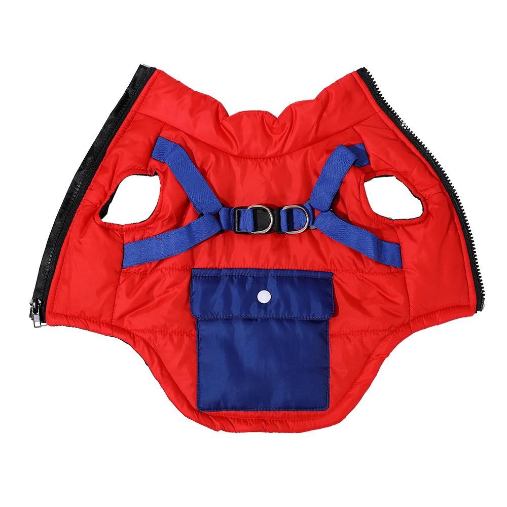 Pet Cat Solid Jacket Warm Windproof Autumn Winter With Harness For Small Cats Dogs Kitten Vest Puppy Coats Kitty Outfits Clothes