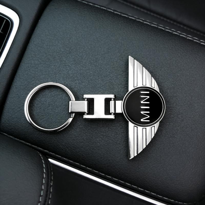Car Emblem Keychain Auto Styling Key Ring Accessories For MINI One Cooper JCW Countryman Clubman Cabrio Paceman Coupe Roadster btrme66