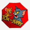 1pc Tom, Jerry Automatic Folding Umbrella - Sturdy 8-Rib Polyester Canopy,Sun-Defying Travel Companion yy251023177
