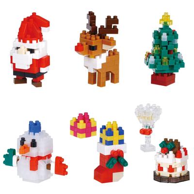 Kawada Nano Block Mini Nano Рождество (BOX) NBMC71S 1BOX 6 шт., всего 6 типов