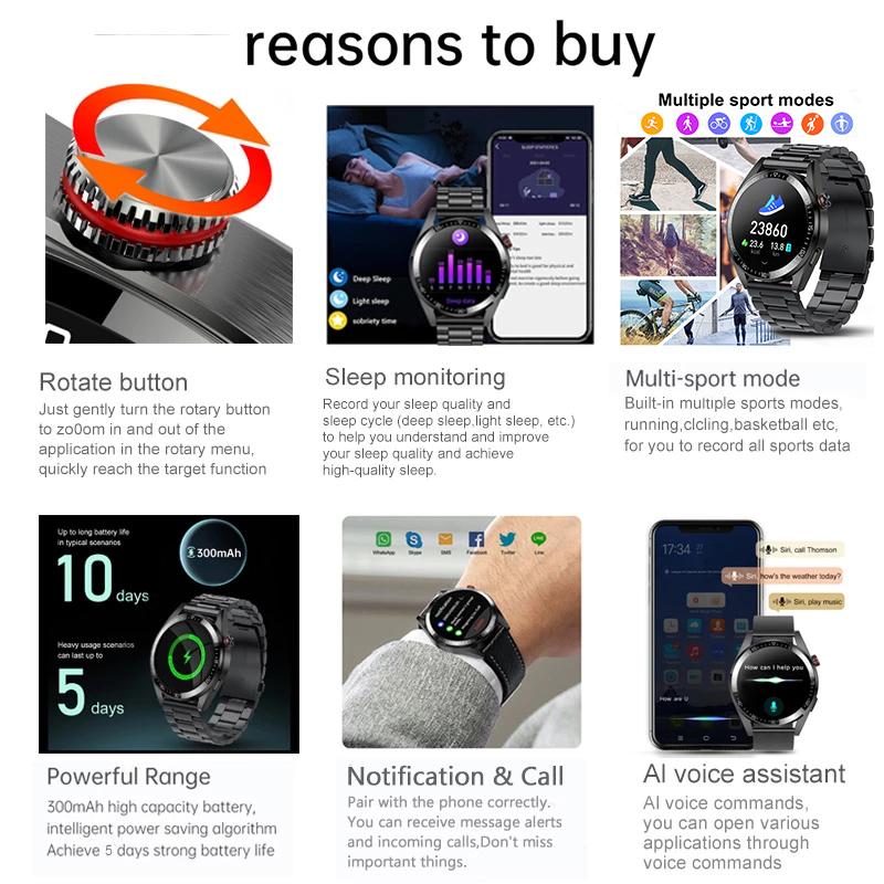 8g Ram 454*454 Hd экран мужские умные часы всегда отображают время Bluetooth вызов локальная музыка умные часы для Android Ios часы