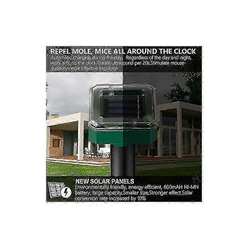 4 Pack Ultrasonic Animal Repeller IP65 Ultrasonic Solar Rodent Repeller Garden Solar Rodent Animal Repeller
