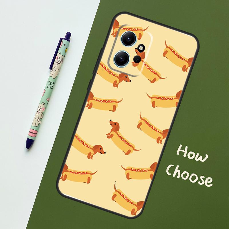 Чехол для телефона Xiaomi Redmi Note 14 10 11 12 13 15 Pro Plus с таксой, Чехол для Redmi 15 15C 14C 12C 10C 13C