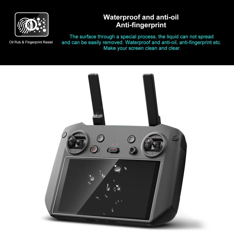 For DJI RC Pro PULUZ Remote Control Screen Tempered Glass Film (Transparent)