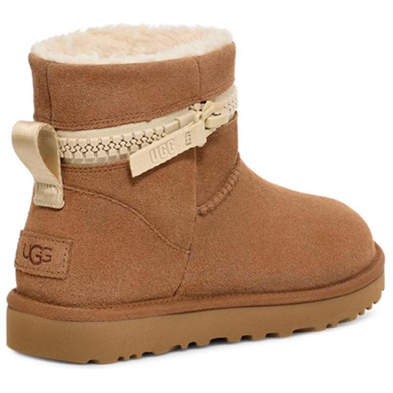 UGG Короткие женские сноубутсы-кеды цвета каштана 1158197-CNTY