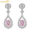 Classic Copper Alloy Zircon Earrings Ladies Jewelry Wedding Promise Party Gift