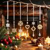 1pc Decorative Crystal Pendants Christmas Tree Ornaments  Window Decoration
