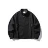 Мужская повседневная ретро-куртка Harrington из стираного японского хлопка QIYOU