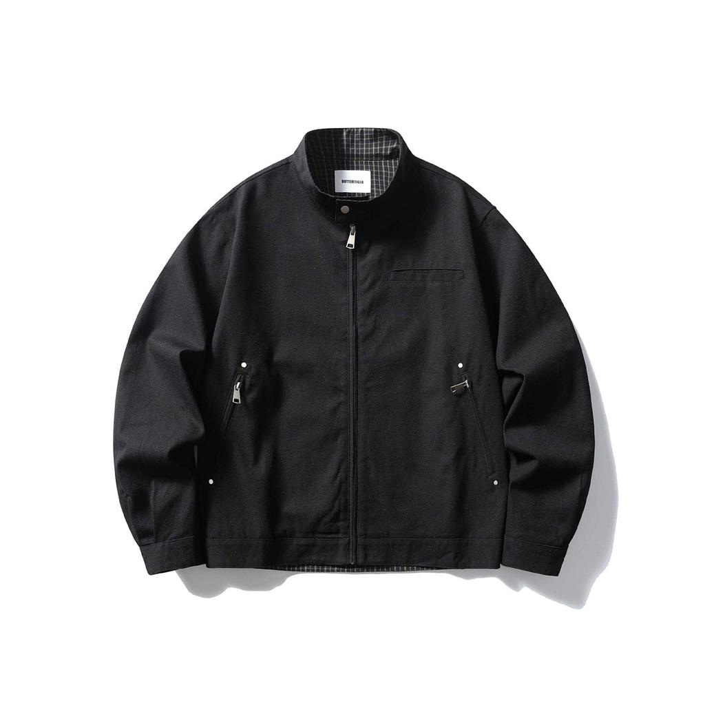 Мужская повседневная ретро-куртка Harrington из стираного японского хлопка QIYOU