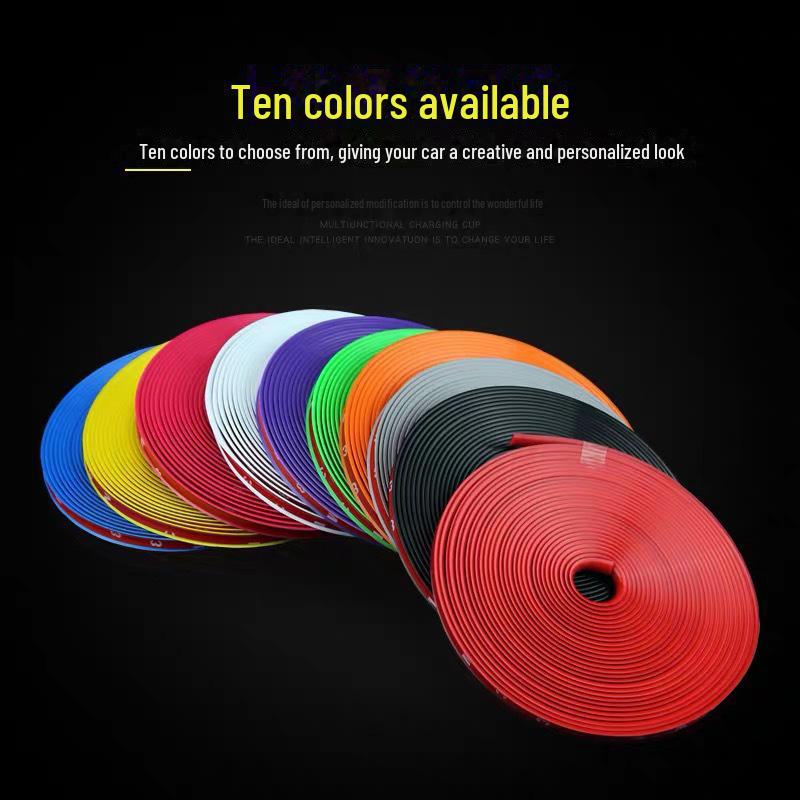 Универсальные наклейки для защиты обода колеса автомобиля: Защитное покрытие от царапин и трения с усилителем адгезии для шин и дисков