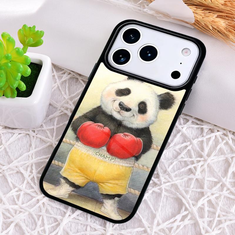 Милый Панда Модный Чехол для Телефона для iPhone 17 Air 16 15 11 12 14 13 Pro Max Ударопрочный Чехол