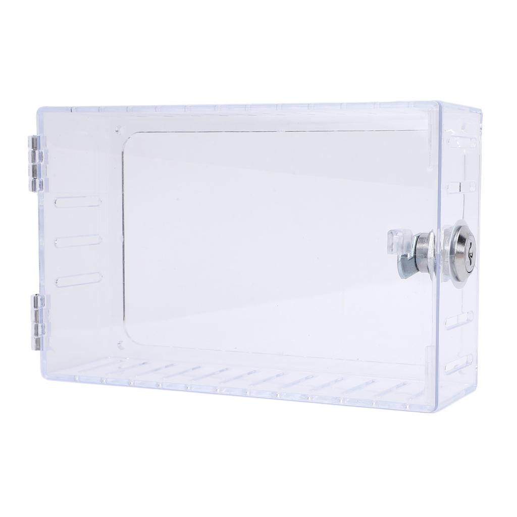 Прозрачная крышка для термостата с замком и защитой термостата с ключом. Подходит для термостатов размером 6,1x3,95x2 дюйма или меньше.