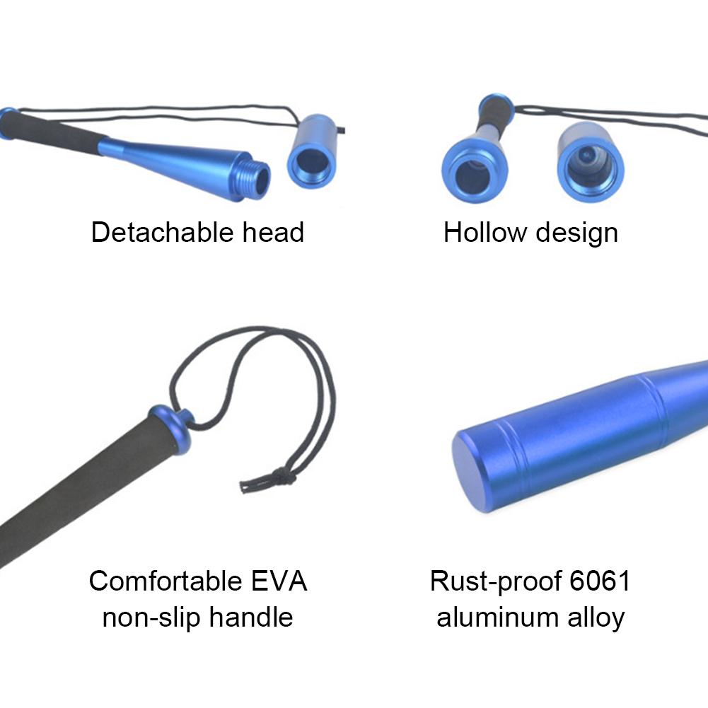 Рыболовная бита с рукояткой из ЭВА Beat Рыболовное удилище 24,7 см Инструмент для оглушения рыбы для нахлыстовой рыбалки Алюминиевый сплав Рыболовные снасти