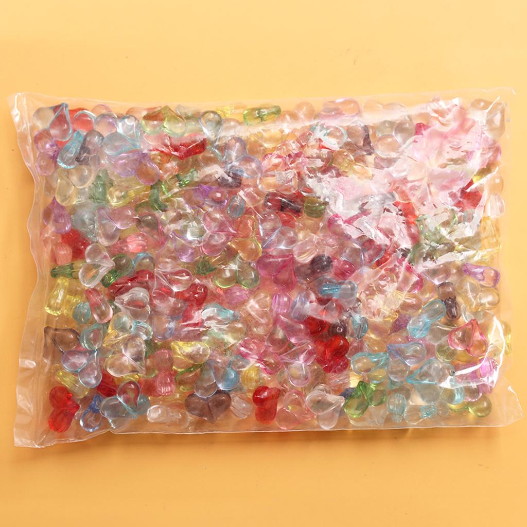 Ожерелье, 500 г, около 250 шт., милые ювелирные аксессуары, 17 мм * 22 мм, серьги ручной работы, свободные бусины, акриловые прозрачные серьги-прокладки в форме сердца для любви