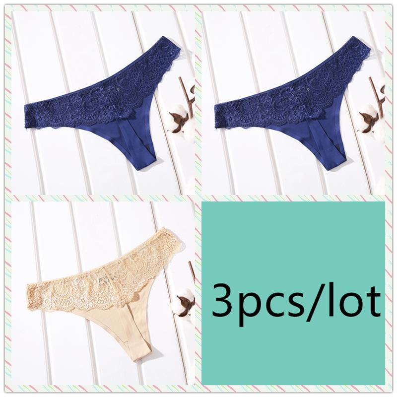Цельные бесшовные стринги Ice Silk с низкой посадкой, удобные женские трусики-трусики с прозрачным кружевом для девочек, сексуальные женские трусики-бикини в японском стиле