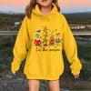 Children's Fashionable Casual Long-sleeved Loose Christmas Print Pullover Hooded Sweatshirt