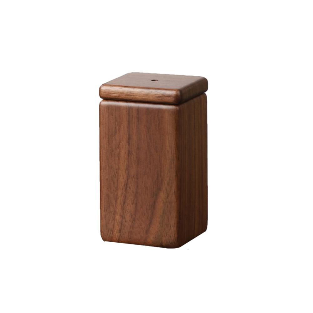 High-end Black Walnut Wood Toothpick Box Toothpick Dispenser Container Living Room