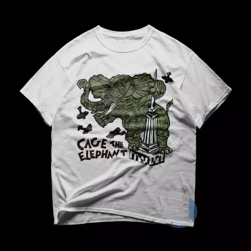 Cage The Elephant Band Unisex 2024 T Shirt Full Size Unisex T-Shirt