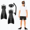 Diving Set Mask With Snorkel Fins For Swimming Sizes 38-42