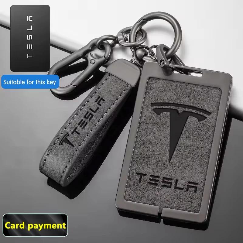 Автомобильная наклейка 2025 Новый Tesla Сплав цинка Чехол-держатель для умной NFC-карты-ключа автомобиля Защитная оболочка Для Tesla Model 3 S X Y Авто Аксессуары