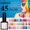 PHOENIXY 60 Colors 8ML Nail Polish UV Gel Nail Art Hybrid Varnish Liner Gel Manicure Semi-Permanent Glitter Shiny Nail Salon Kit Soak Off Gel Polish