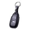 Genuine Leather Key Case Cover for Subaru and BRZ Levorg, Legacy, Forester, XV, (Black)