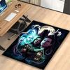 Ghost Horror Character Rug Ideal for Reading Room, Multi-purpose Office Chair Sofa Carpet, Anti-slip Printed Home Area Rug