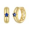 S925 Sterling Silver Needle Star-Shaped Copper Earrings