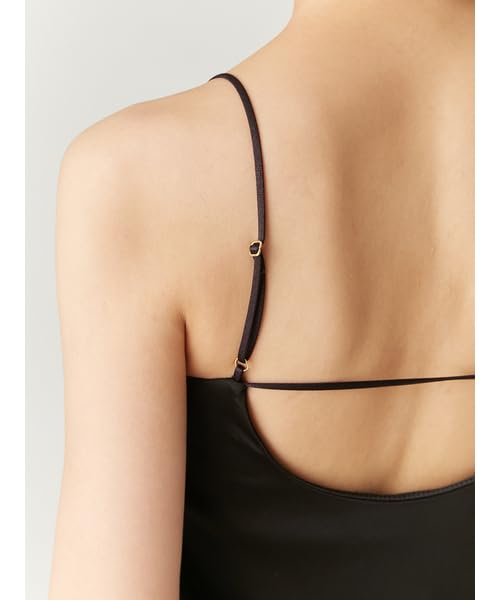 FRAY Triacetate Satin Black I.D. Women's Cup-In Camisole, FWGG245335,