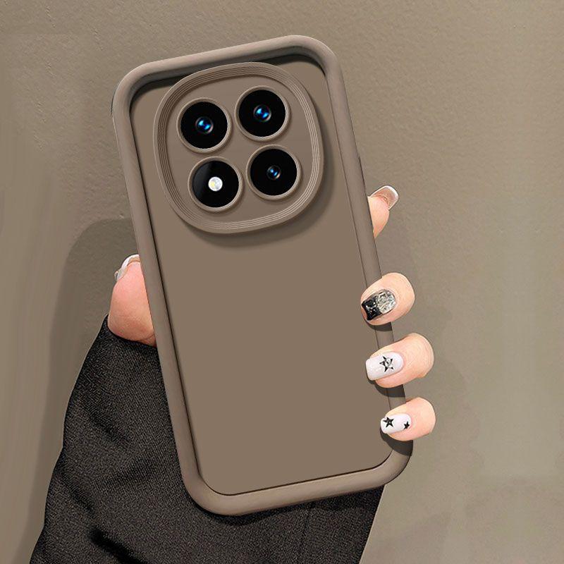 Чехол для Xiaomi Redmi Note 14 Pro Чехол для телефона Redmi Note 14 Pro +Plus 4G 5G Funda Задняя крышка Однотонный Силиконовый для защиты объектива камеры