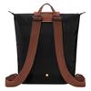 Longchamp Le Pliage Original Textured Logo Adjustable Wide Shoulder Strap Nylon Tote Backpack Women backpack Black 10284089001
