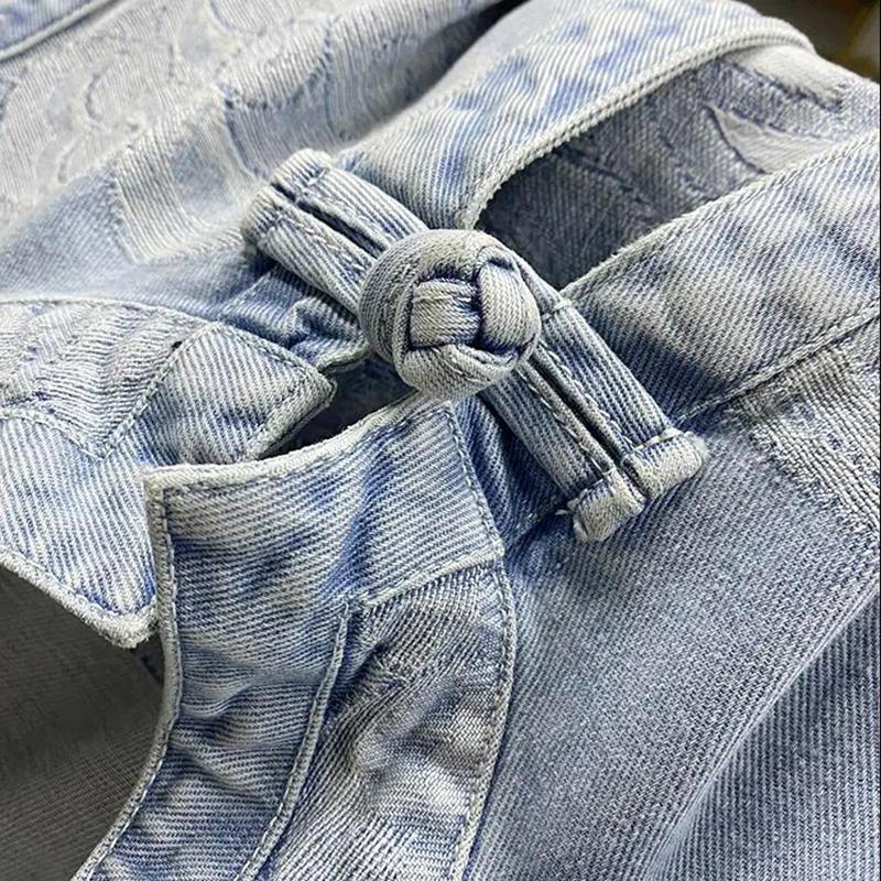 Женский джинсовый жилет без рукавов в китайском стиле в стиле ретро, весеннее и летнее свободное повседневное пальто нерегулярной формы