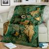 29 Style New Retro Marine Nautical Chart Compass Map Blanket,Soft Throw Blanket for Home Bedroom Bed Sofa Travel Office Cover