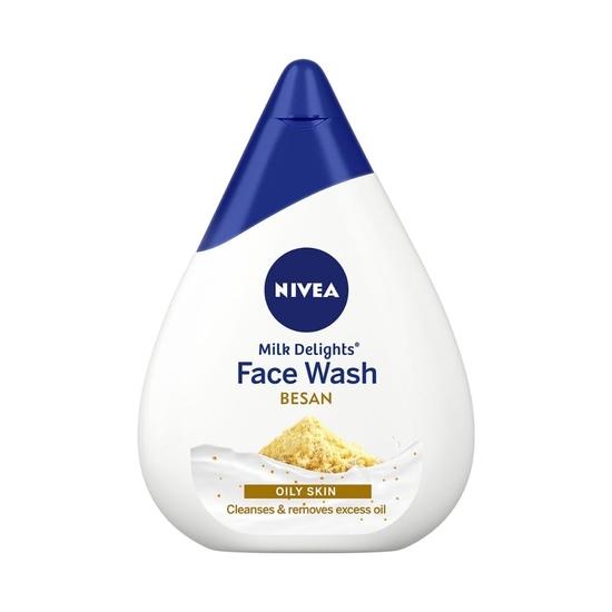 NIVEA Milk Delights Face Wash Fine Gramflour For Oily Skin 100ml, 100 Ml