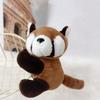 Cute Plush Panda And Raccoon Clip Plush Toys For Travel Gifts And Notes Holders