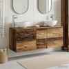 Bathroom Cabinet Set 3 pcs Reclaimed Wood 49.5 x 41 x 64.5 cm