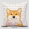 Наволочка с изображением сиба-ину для украшения общежития, офиса, гостиной, дивана, домашней наволочки