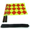 2Pcs Football Training Flags Deluxe Referee Flags Set Football Rugby Hockey Training Referee Flags Sporting Goods