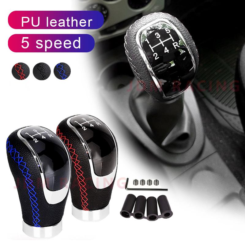 5 Speed Gear Shift Knob Manual Transmission Universal Car Pu Leather Extended Gear Shifter Gear Head Gear Stick Shift