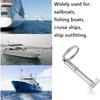 316 Stainless Steel Quick Release Pin Bimini Top Pin Used Length 1.61", Overall Length 2 ", Diameter 0.31 ", Marine Hardware