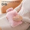 2Pcs/Set 1000/2000ML Hot Water Bag Textured Leak-proof Hot Cold Compress Back Neck Muscles Shoulder Tummy Pain Relief Winter Hand Feet Warmer Pouch