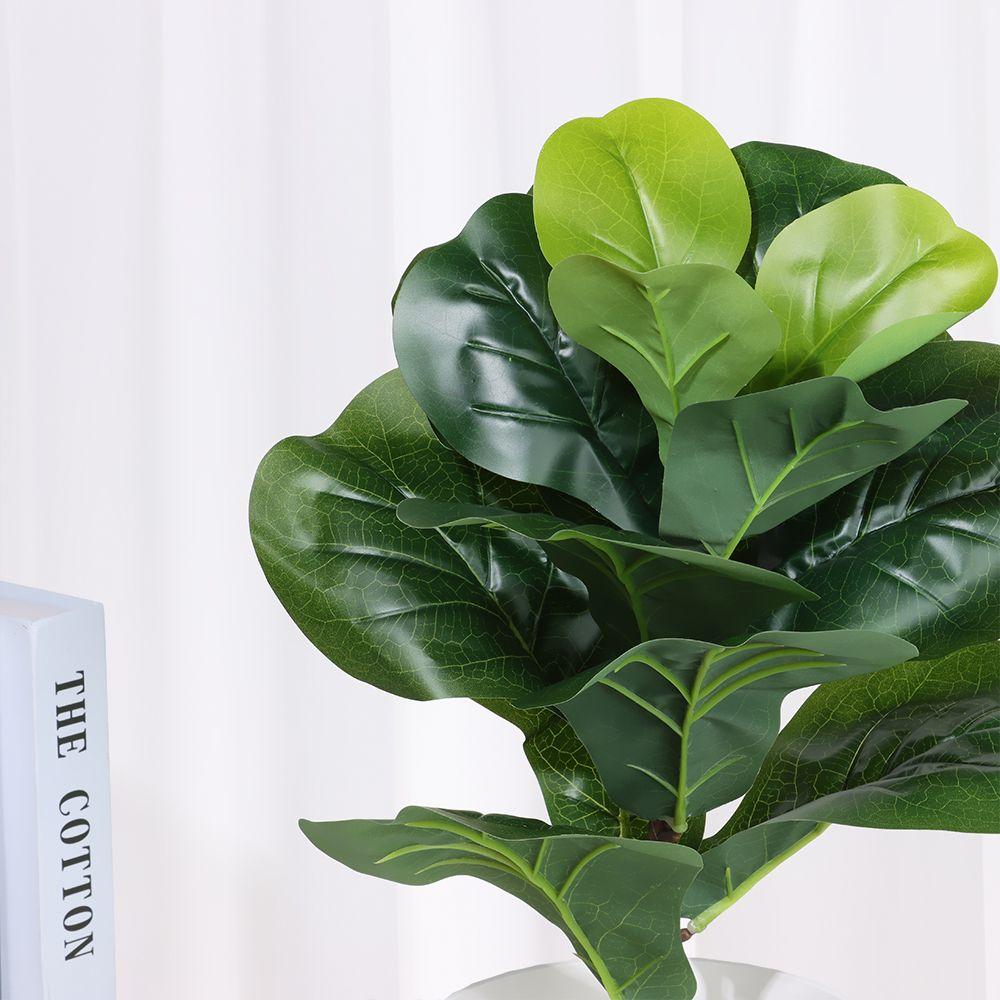 Decoration Courtyard Ornament Faux Leaves Lifelike Greenery Fake Plants Artificial Ficus Branch