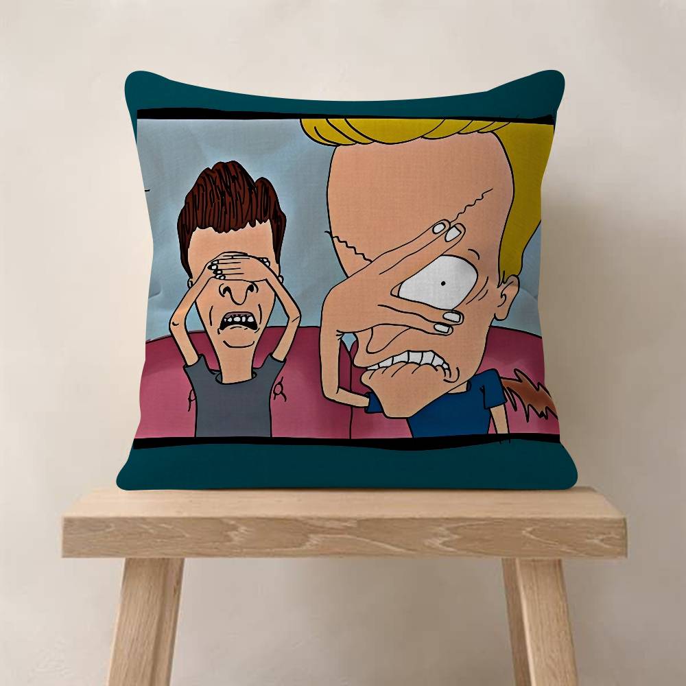 Funny BBeavis And BUTTHEAD Cushion Cover Pillowcase Upholstery Sofa Throw Pillow Home Decor Pillowcas