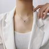 Короткая цепочка на шею с котом и бриллиантами, ожерелье в виде котенка, женская индивидуальность, модная литературная и милая голубая цепочка на ключицу с котом и стразами