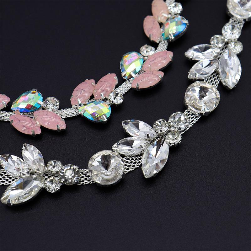 Цепочка с кристаллами Маркиза на когтях для DIY вечернего платья и модных аксессуаров высокого класса