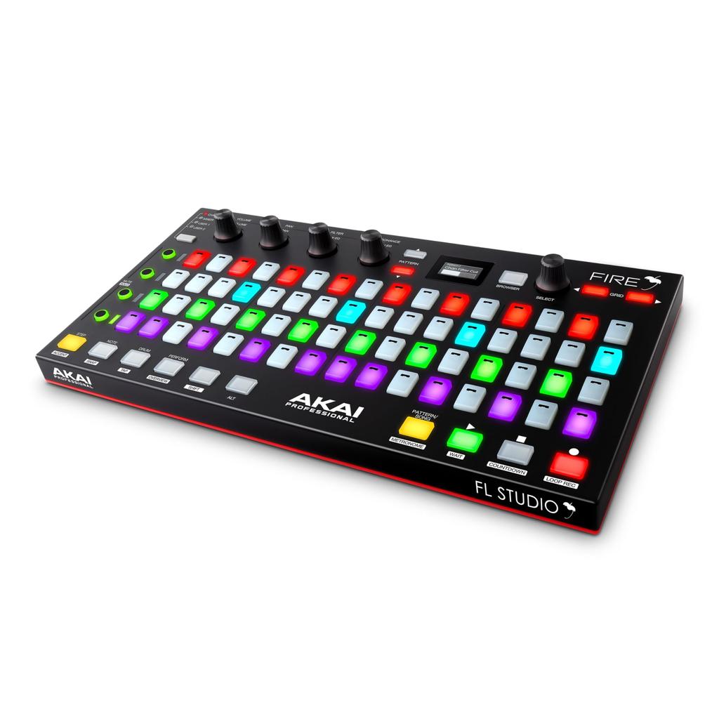 Akai Professional USB MIDI Controller for FL Studio 64 Pads RGB Clip Drum Pad Matrix Included FIRE Controller Only [Controller Only/No Software]