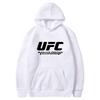 Худи UFC европейского размера для мужчин и женщин - Повседневное худи Осень/Зима с плюшевой подкладкой и принтом